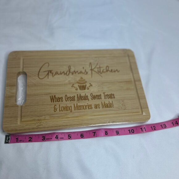 Grandma's Kitchen Engraved Cutting Board 12 in - Picture 5 of 5